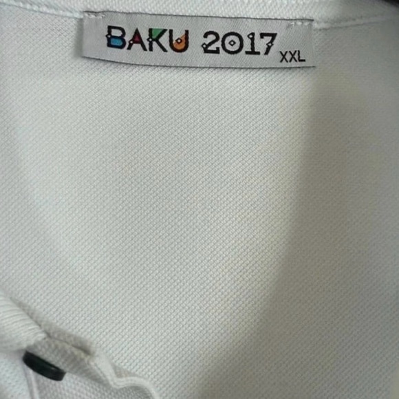 Baku 2017 White Polo Shirt. - Picture 4 of 6